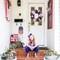 16" Patriotic Silk Hydrangea Wreath - Red, White, and Blue Americana Decor for Front Door - All-Weather Artificial Floral Wreath with Green Leaves for Memorial Day and 4th of July